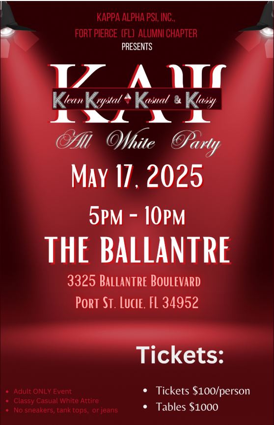 KAPPA ALPHA PSI – ALL WHITE&nbsp;PARTY
